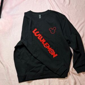 lululemon athletica Black and Red Sweater